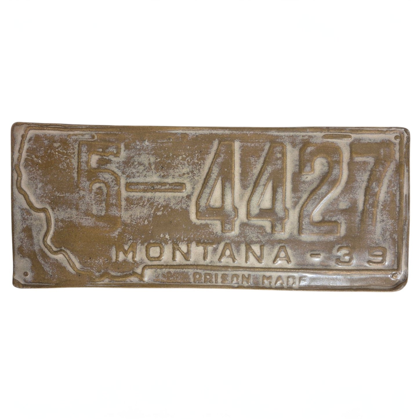Handmade 1939 Prison made license plate Charcuterie board