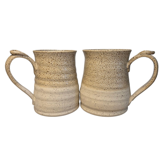 Pair of speckled mugs