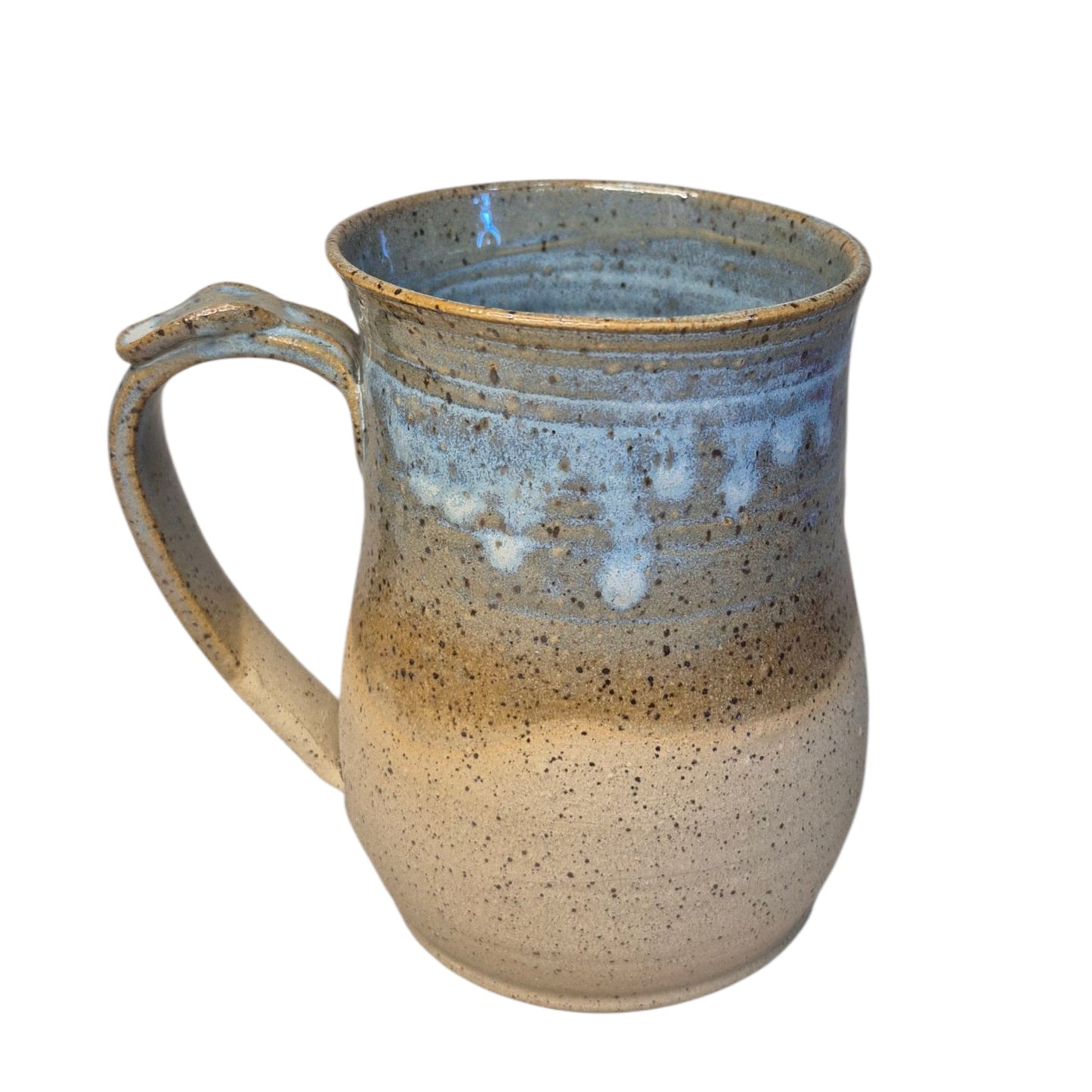 Drippy Blue Speckled Mug