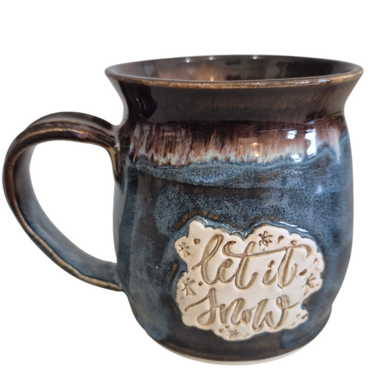 Handmade Let it Snow Mug