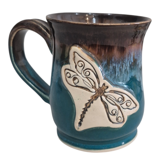 Handmade Dragonfly Mug