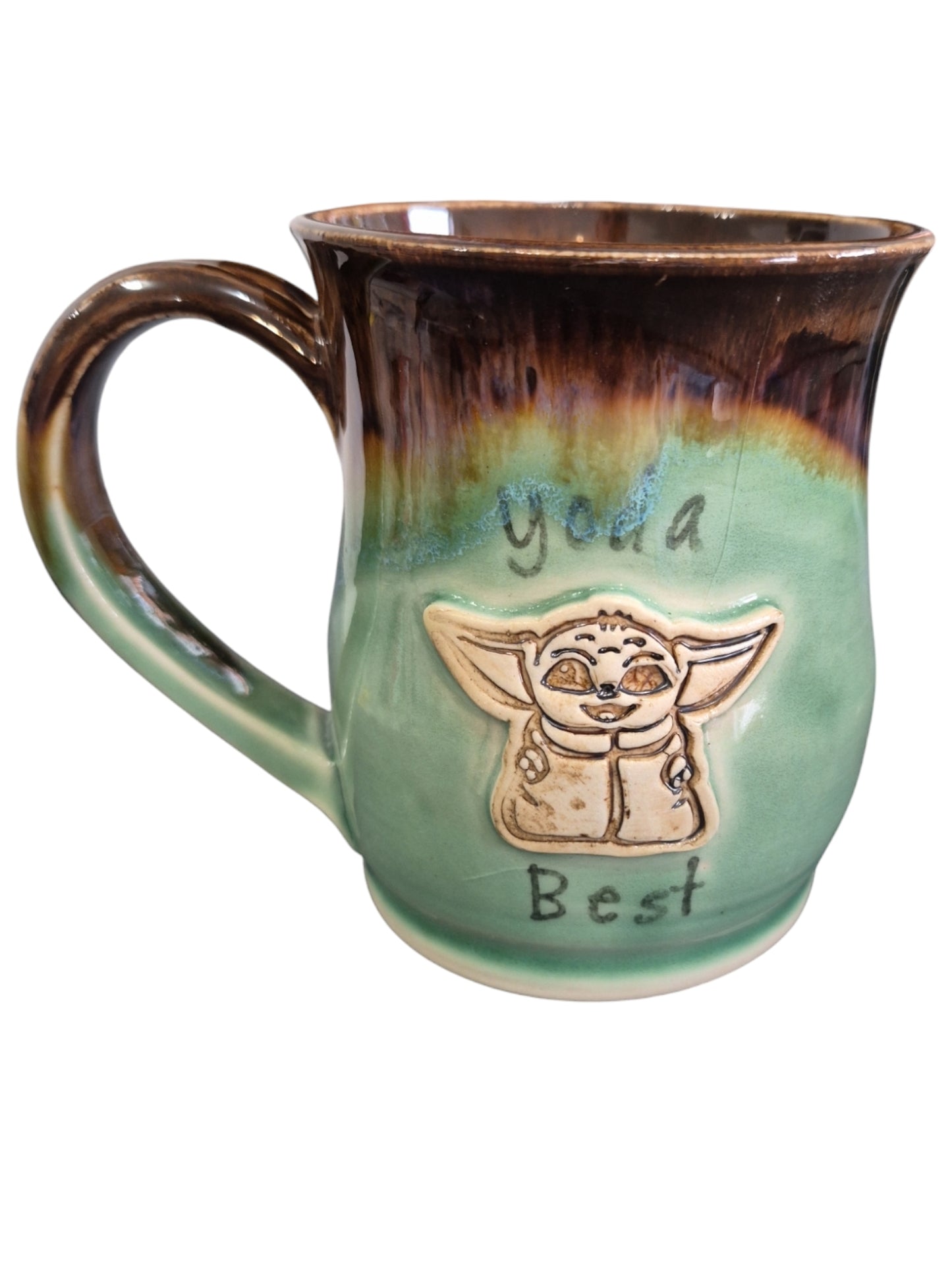 Handmade  Yoda Best Mug