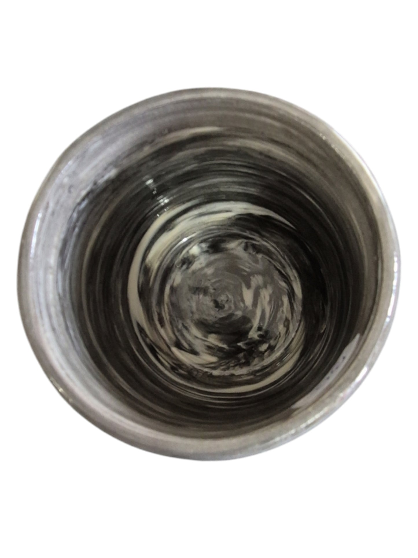 Handmade Black and White Marbled Wine Tumbler