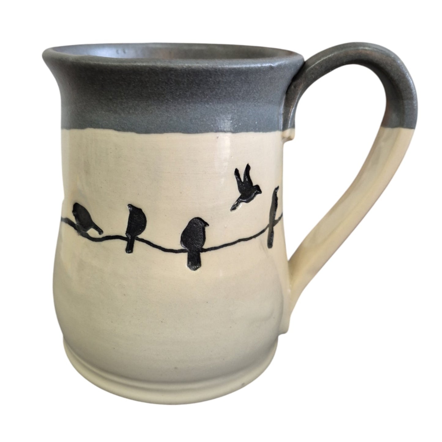 Handmade Birds on a Wire Mug