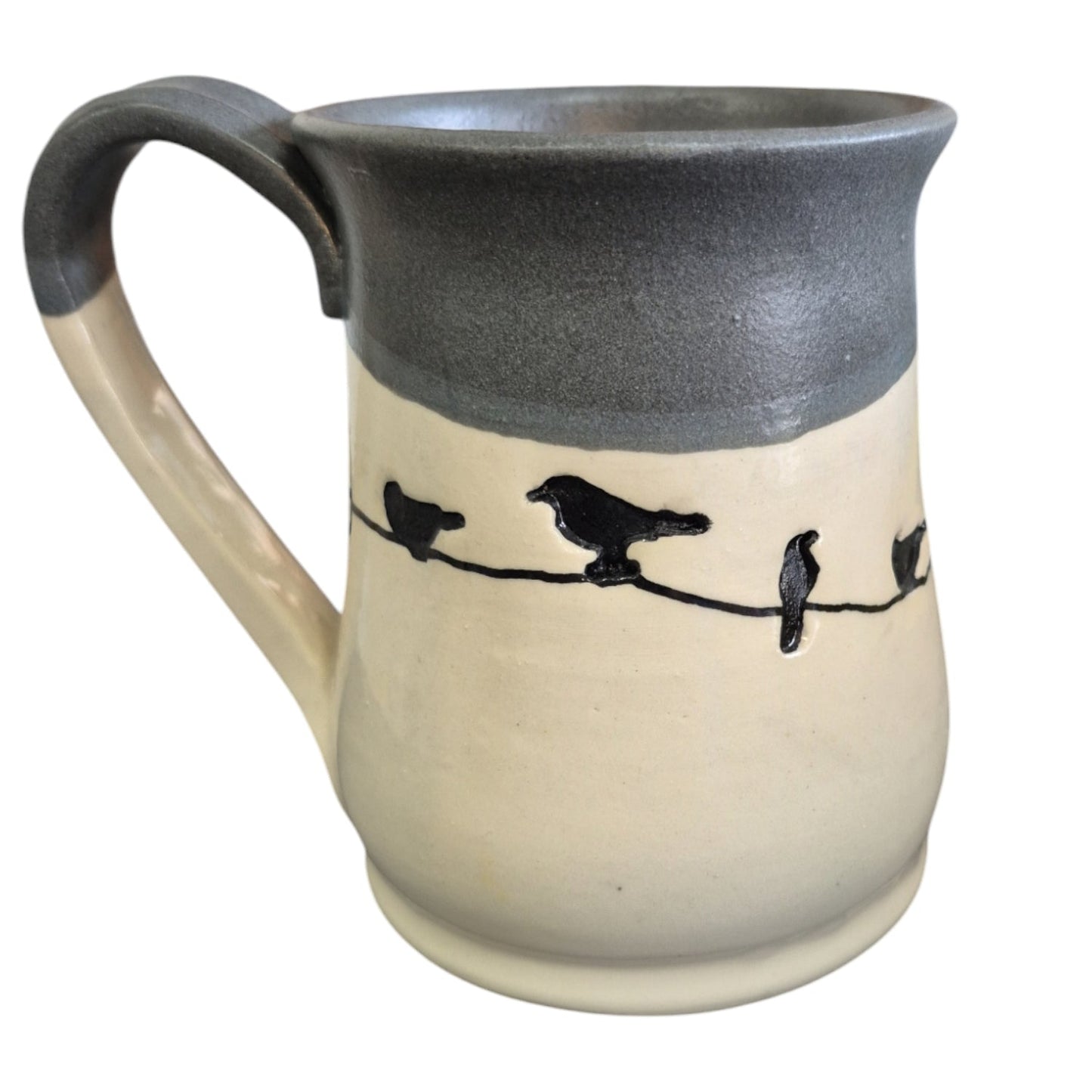 Handmade Birds on a Wire Mug