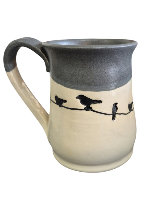 Handmade Birds on a Wire Mug