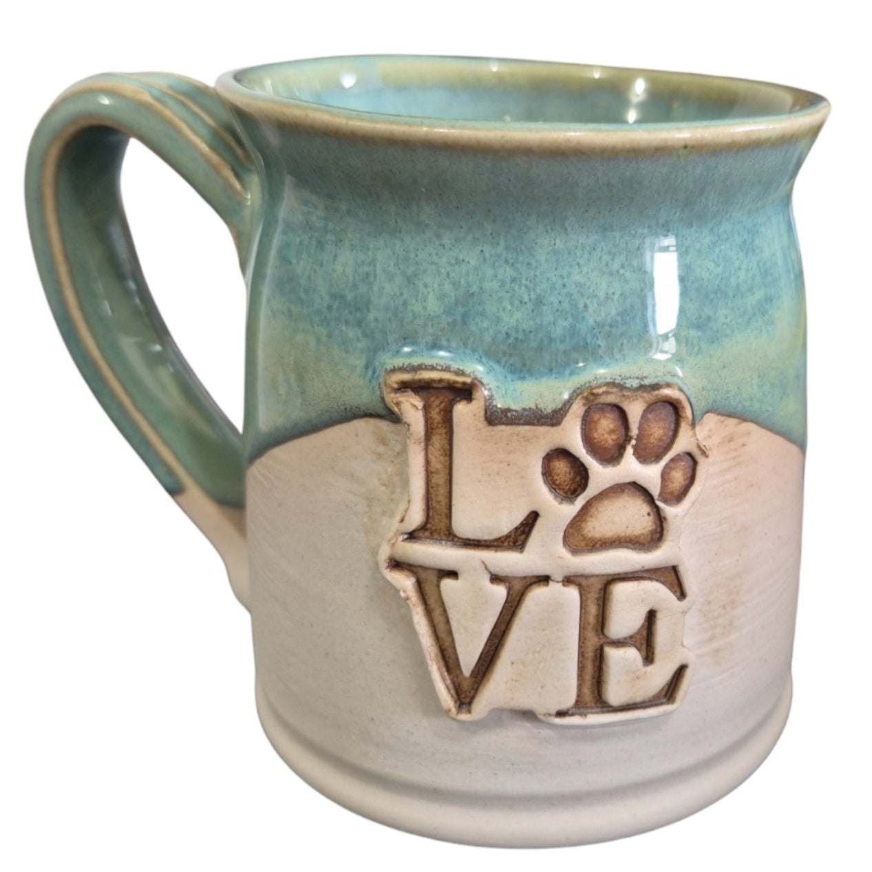 Handmade Love Paw Cat / Dog Mug