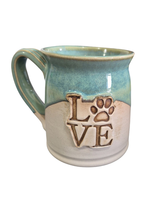 Handmade Love Paw Cat / Dog Mug