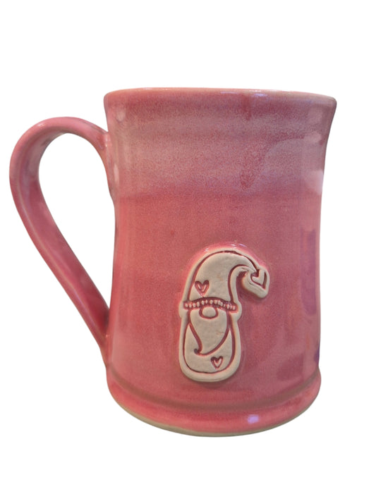 Handmade Pink Gnome Mug